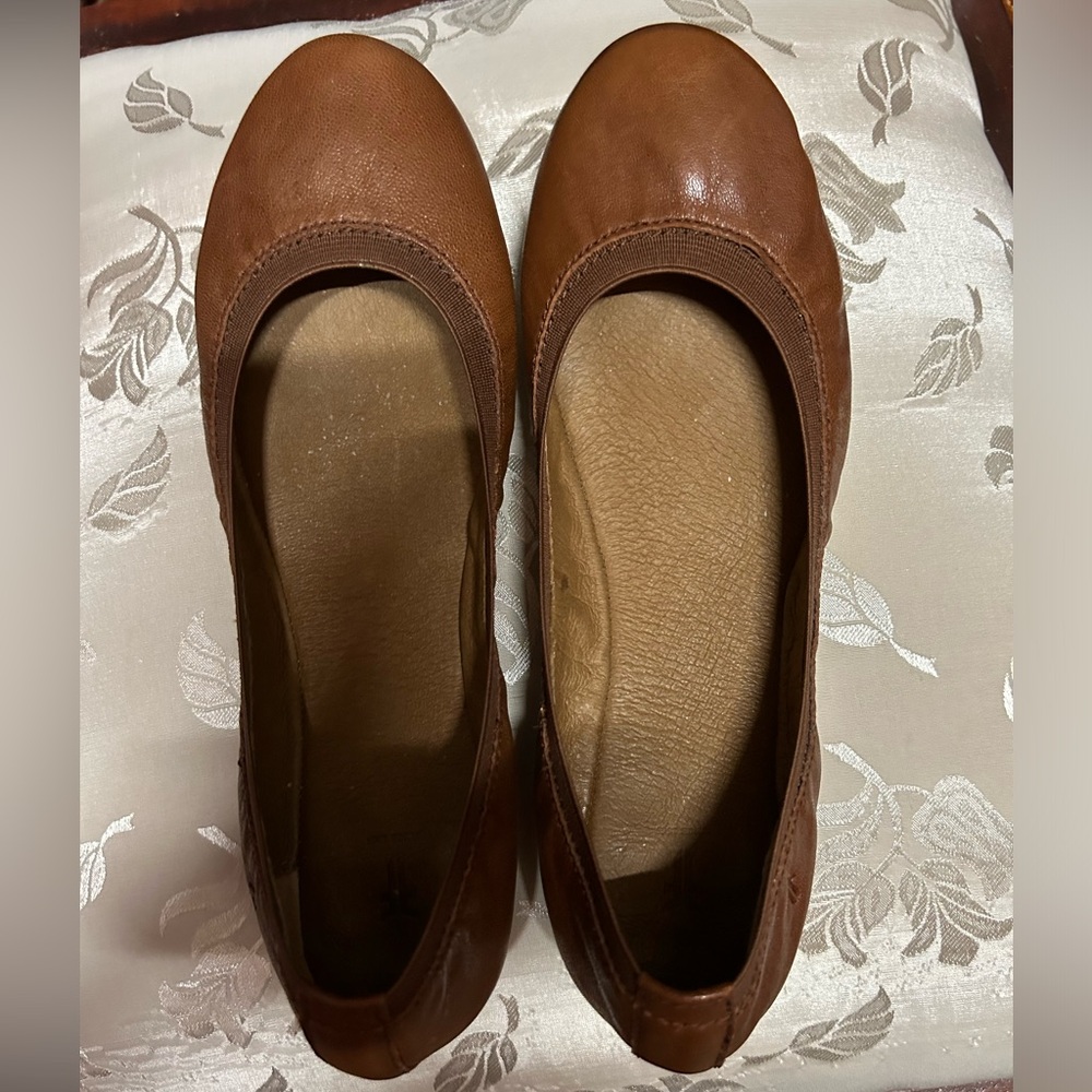 Frye Carson Leather Ballet Shoes